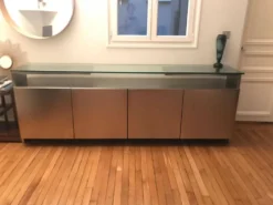 Enfilade vintage Belgo Chrom — Belgique, années 1980