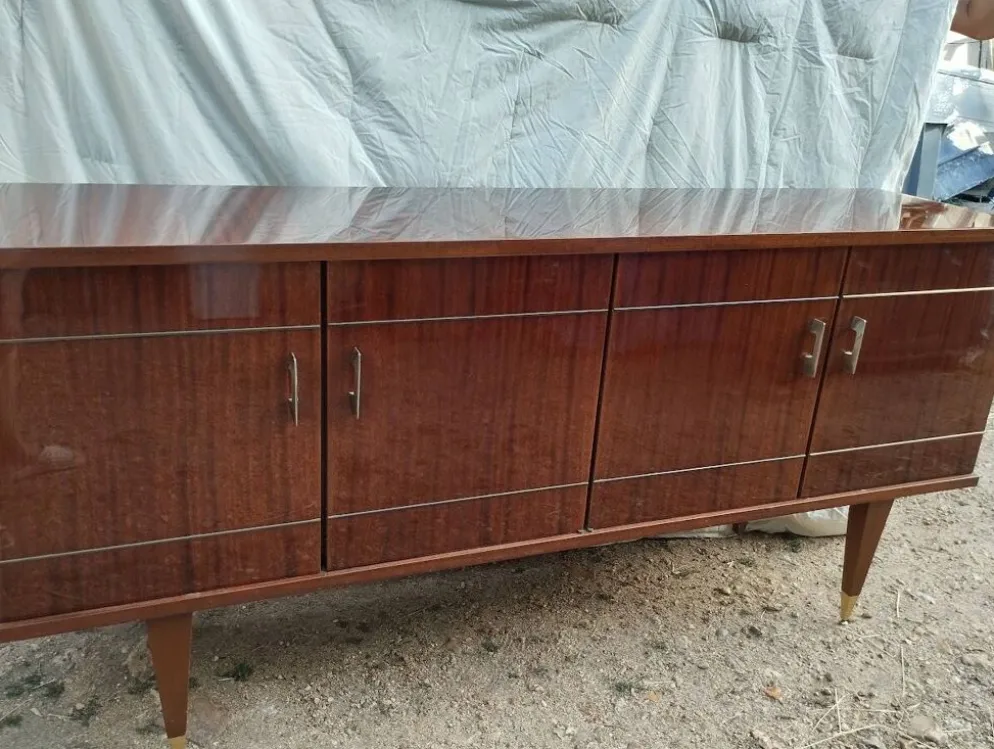 Enfilade Vintage d'Exception en Acajou « Cancale » – SRM – 1962
