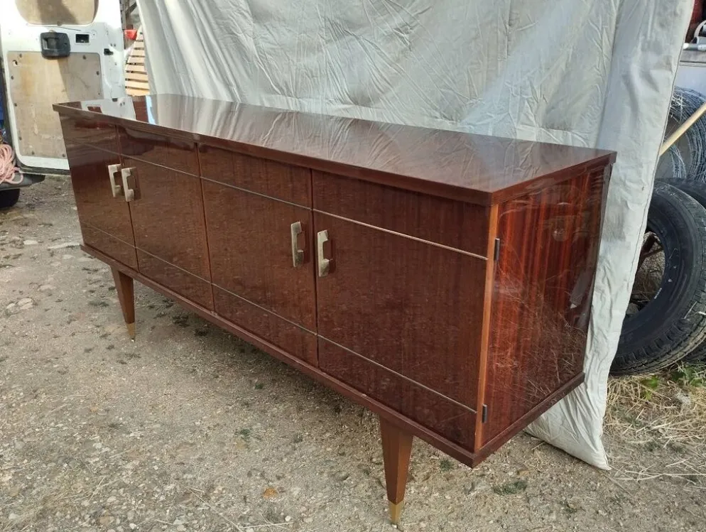 Enfilade Vintage d'Exception en Acajou « Cancale » – SRM – 1962