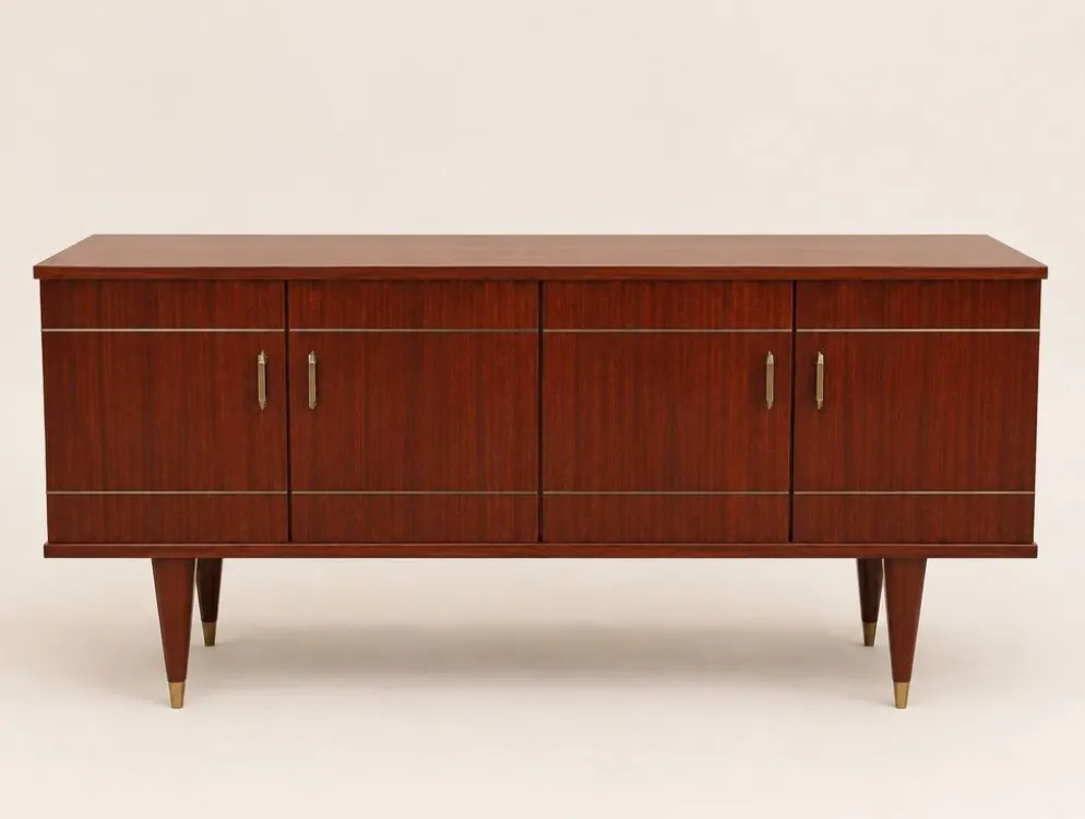 Enfilade Vintage d'Exception en Acajou « Cancale » – SRM – 1962