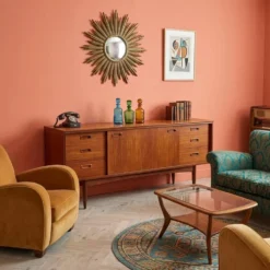 Enfilade vintage en teck avec tiroirs, Royaume-Uni, années 1960