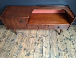 Enfilade vintage en teck, meuble TV ancien