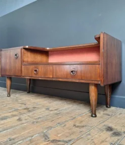 Enfilade vintage en teck, meuble TV ancien