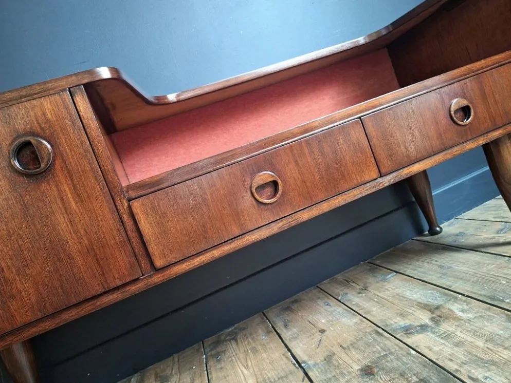 Enfilade vintage en teck, meuble TV ancien
