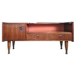 Enfilade vintage en teck, meuble TV ancien