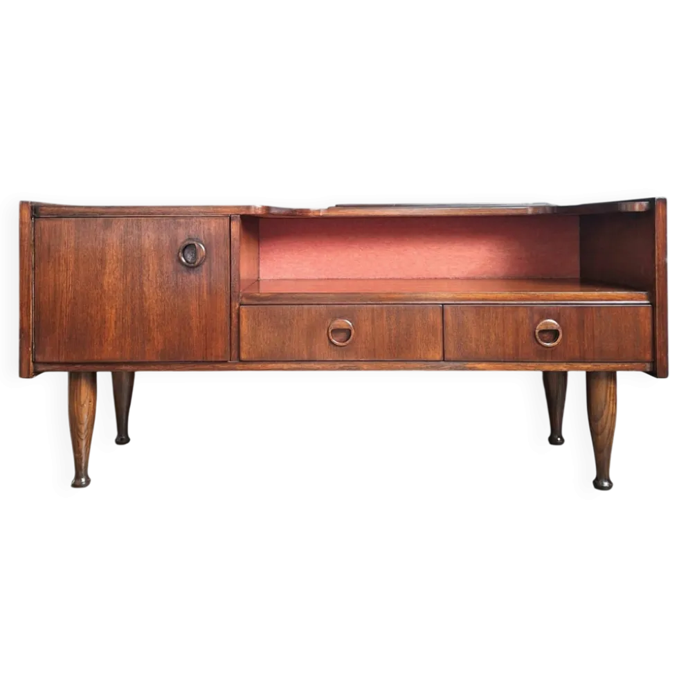 Enfilade vintage en teck, meuble TV ancien