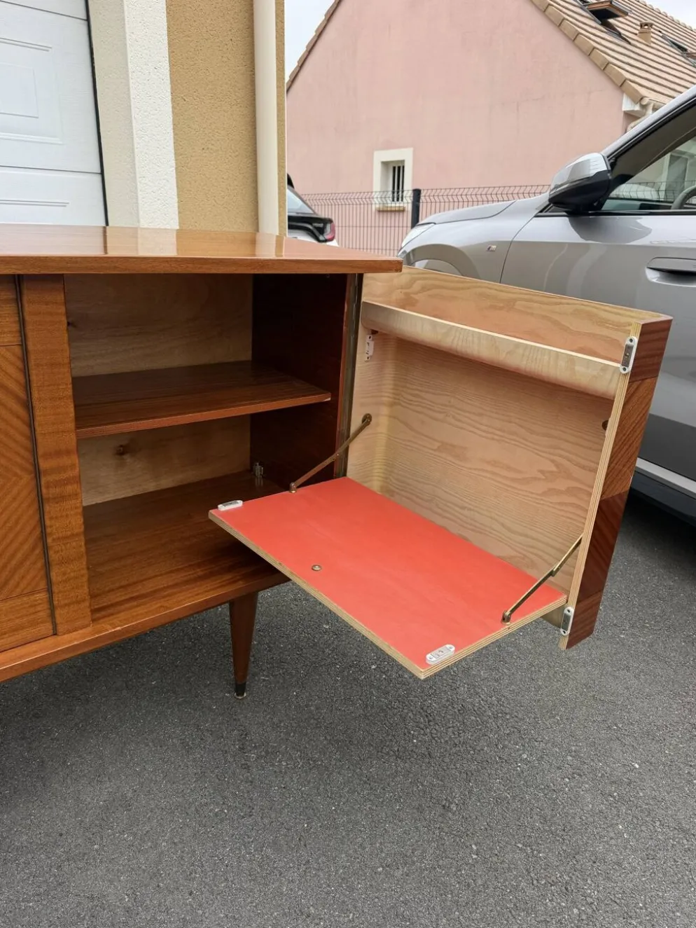 Enfilade Vintage Scandinave en Teck - Années 60/70