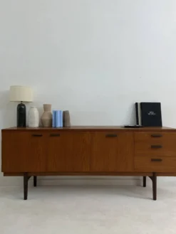 Enfilade vintage Uniflex scandinave en teck – années 60