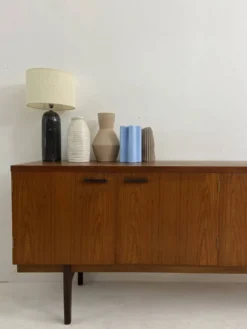 Enfilade vintage Uniflex scandinave en teck – années 60