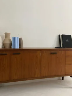 Enfilade vintage Uniflex scandinave en teck – années 60