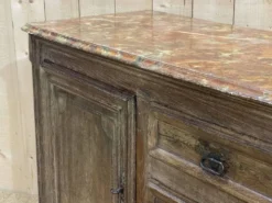 Enfilade XVIIIème en chêne avec dessus peint façon marbre