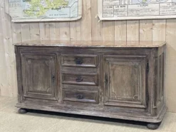 Enfilade XVIIIème en chêne avec dessus peint façon marbre