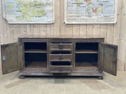 Enfilade XVIIIème en chêne avec dessus peint façon marbre