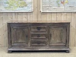 Enfilade XVIIIème en chêne avec dessus peint façon marbre