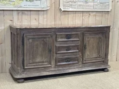 Enfilade XVIIIème en chêne avec dessus peint façon marbre