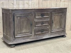 Enfilade XVIIIème en chêne avec dessus peint façon marbre
