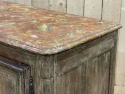 Enfilade XVIIIème en chêne avec dessus peint façon marbre