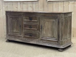 Enfilade XVIIIème en chêne avec dessus peint façon marbre