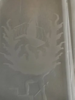 Ensemble Art Déco de 3 pièces en cristal Elis Bergh Kosta, Suède, années 1930