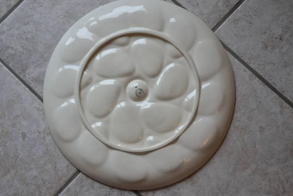 Ensemble assiettes et plat à huîtres Salins