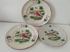 Ensemble 6 assiettes oiseaux et coqs