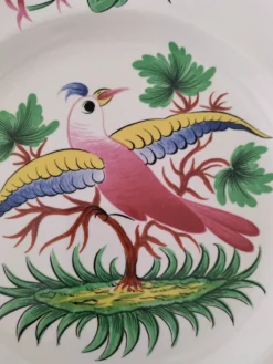 Ensemble 6 assiettes oiseaux et coqs