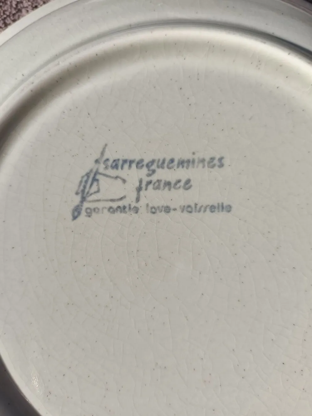 Ensemble Assiettes Sarreguemines