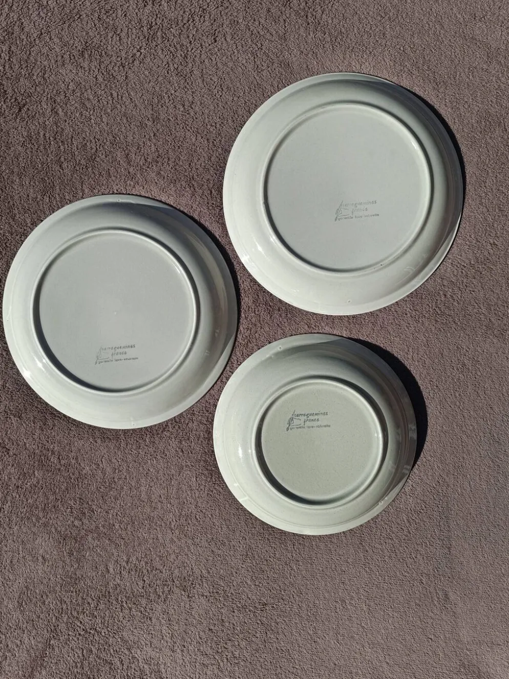 Ensemble Assiettes Sarreguemines