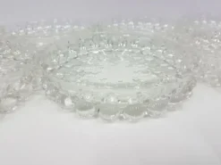 Ensemble Bolero Bubble de 12 pièces, en verre cristal transparent, Walther Glas, Allemagne, 197