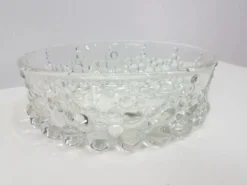 Ensemble Bolero Bubble de 12 pièces, en verre cristal transparent, Walther Glas, Allemagne, 197