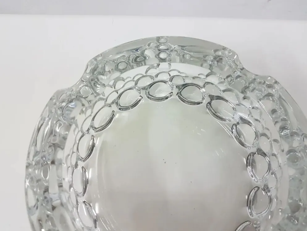 Ensemble Bolero Bubble de 12 pièces, en verre cristal transparent, Walther Glas, Allemagne, 197