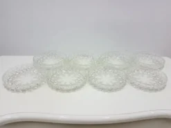 Ensemble Bolero Bubble de 12 pièces, en verre cristal transparent, Walther Glas, Allemagne, 197