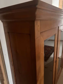 Ensemble buffet-vaisselier en Merisier Massif de style Louis Philippe
