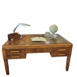 Ensemble bureau et bibliothèque art-déco
