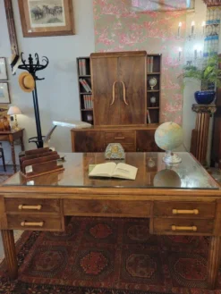 Ensemble bureau et bibliothèque art-déco