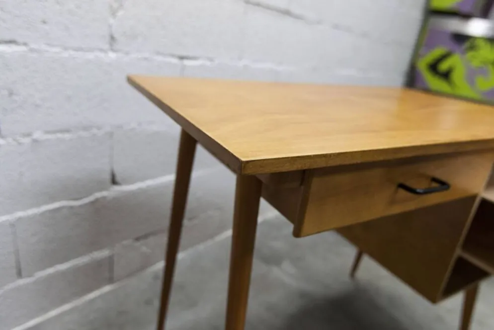 Ensemble bureau et chaise "Oeil" Baumann 1960
