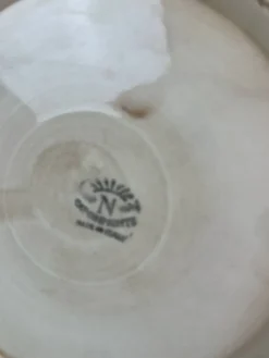 Ensemble Capodimonte – Coupe sur piédouche et plat décoratif