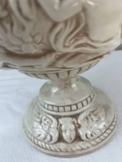 Ensemble Capodimonte – Coupe sur piédouche et plat décoratif