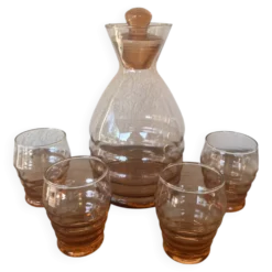 Ensemble carafe et 4 verres