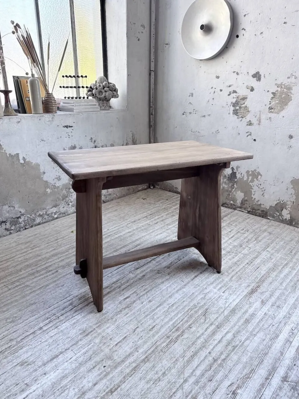 Ensemble chaise bureau brutaliste 1950