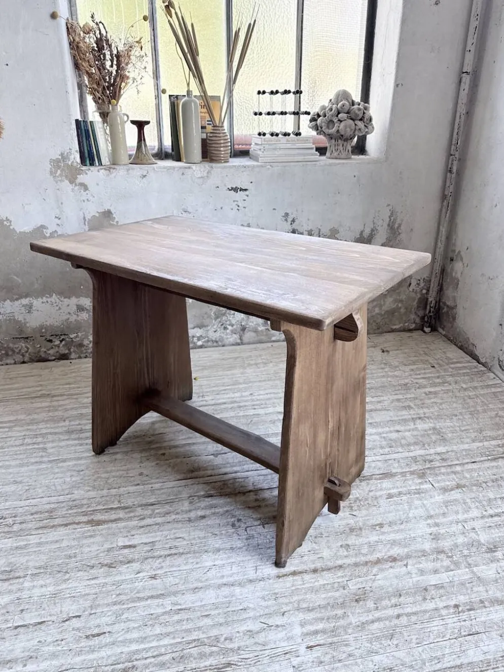 Ensemble chaise bureau brutaliste 1950