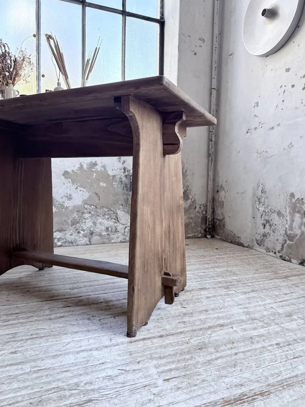 Ensemble chaise bureau brutaliste 1950