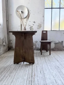 Ensemble chaise bureau brutaliste 1950
