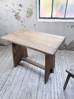 Ensemble chaise bureau brutaliste 1950