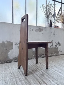 Ensemble chaise bureau brutaliste 1950