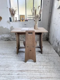 Ensemble chaise bureau brutaliste 1950