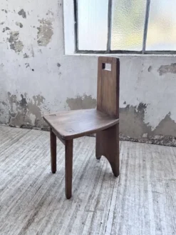 Ensemble chaise bureau brutaliste 1950