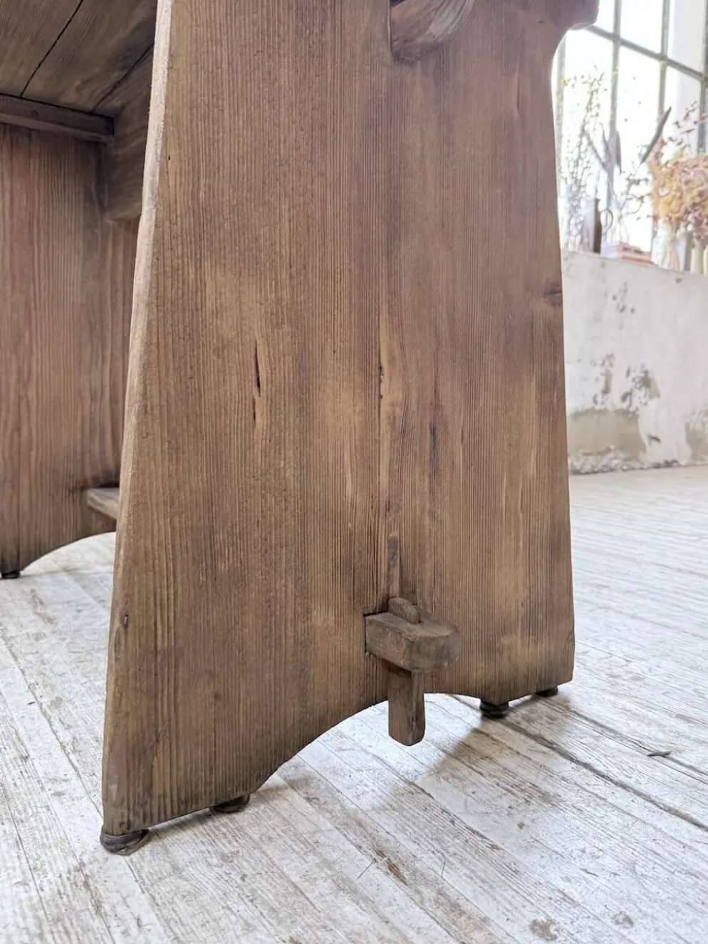 Ensemble chaise bureau brutaliste 1950