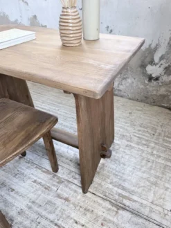 Ensemble chaise bureau brutaliste 1950