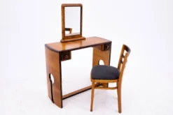 Ensemble coiffeuse + chaise Art déco, Pologne, Art Déco, vers 1940.